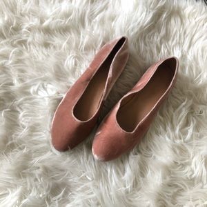 Gently Worn Madewell Pink Suede Flats